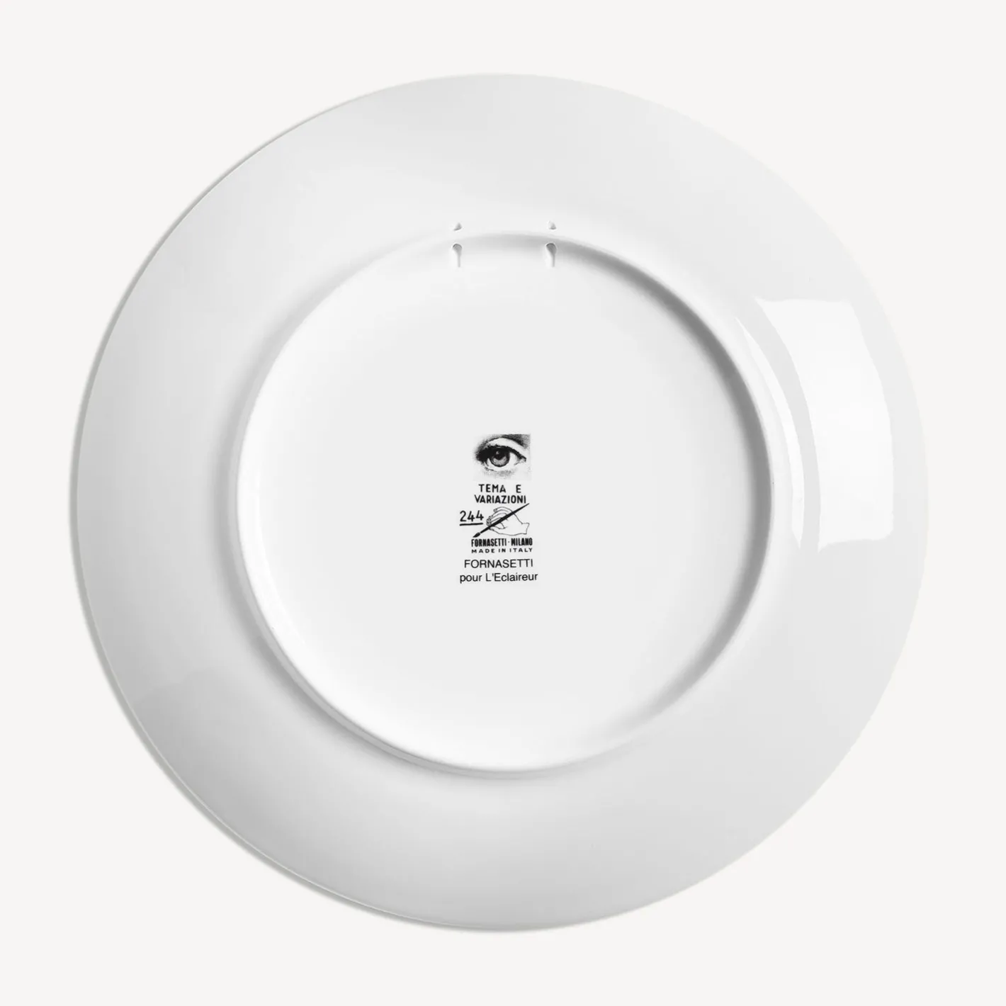 Fornasetti Ripetizione^Piatto Da Muro Tema E Variazioni N.244 Bianco Nero