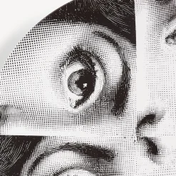 Fornasetti Ripetizione^Piatto Da Muro Tema E Variazioni N.244 Bianco Nero