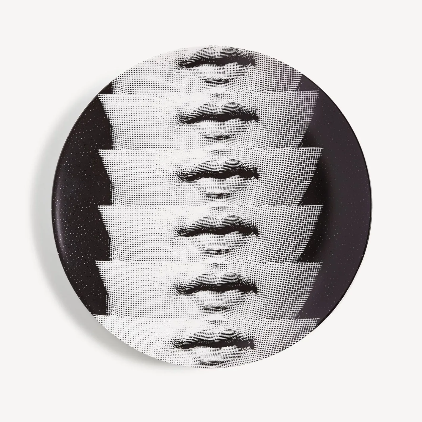 Fornasetti Ripetizione^Piatto Da Muro Tema E Variazioni N.250 Bianco Nero
