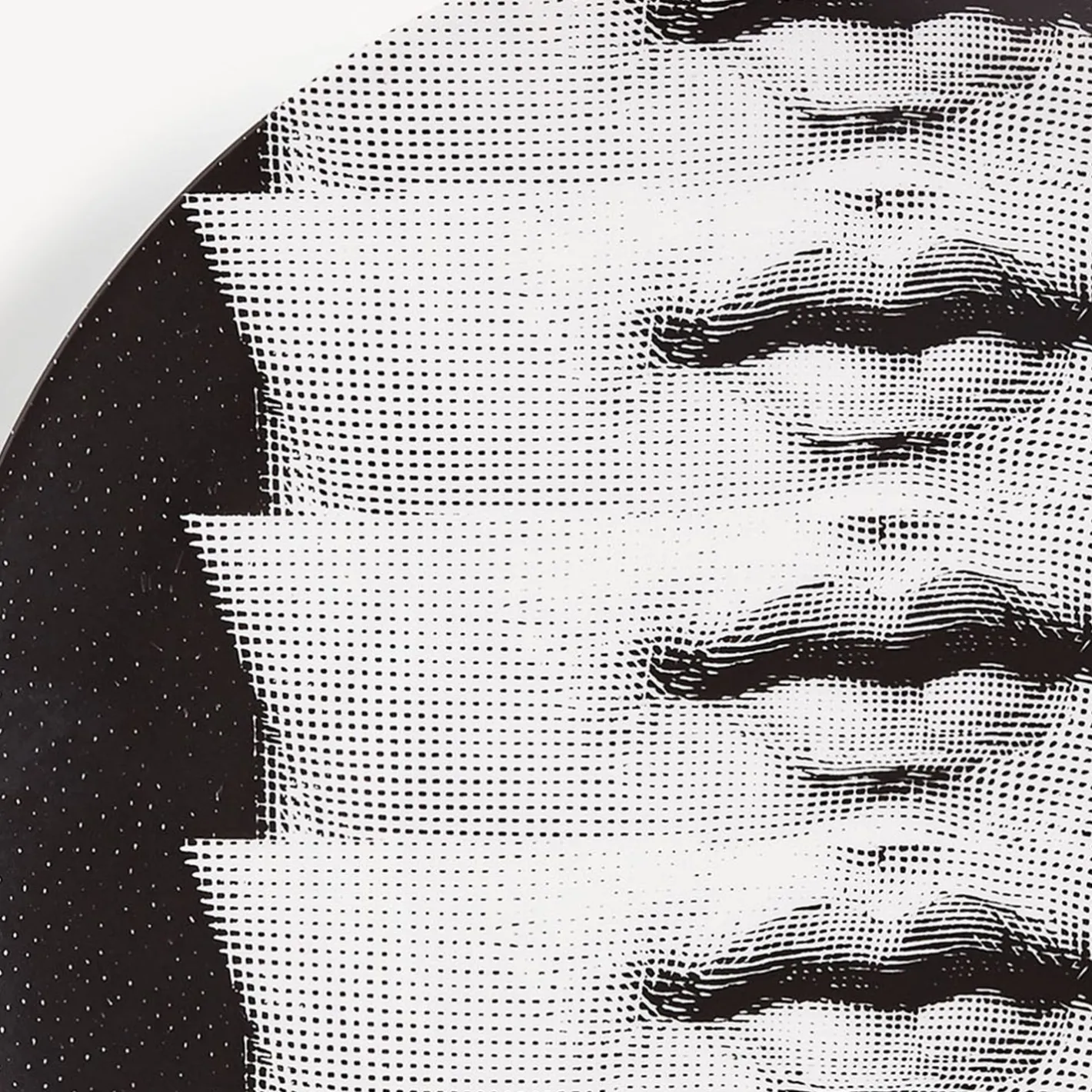 Fornasetti Ripetizione^Piatto Da Muro Tema E Variazioni N.250 Bianco Nero