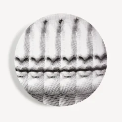 Fornasetti Ripetizione^Piatto Da Muro Tema E Variazioni N.238 Bianco Nero