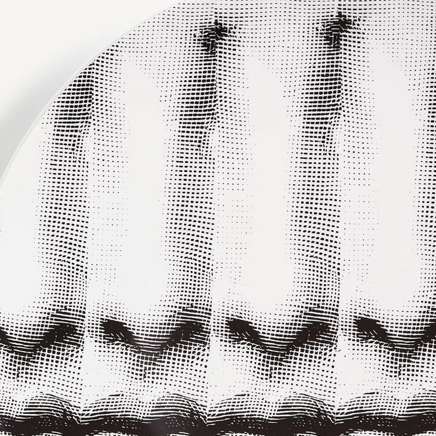Fornasetti Ripetizione^Piatto Da Muro Tema E Variazioni N.238 Bianco Nero