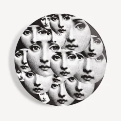 Fornasetti Ripetizione^Piatto Da Muro Tema E Variazioni N.165 Bianco Nero