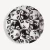 Fornasetti Ripetizione^Piatto Da Muro Tema E Variazioni N.275 Bianco Nero