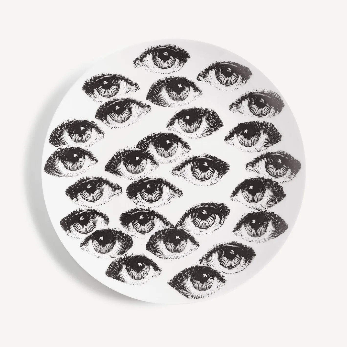 Fornasetti Ripetizione^Piatto Da Muro Tema E Variazioni N.168 Bianco Nero