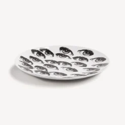 Fornasetti Ripetizione^Piatto Da Muro Tema E Variazioni N.168 Bianco Nero
