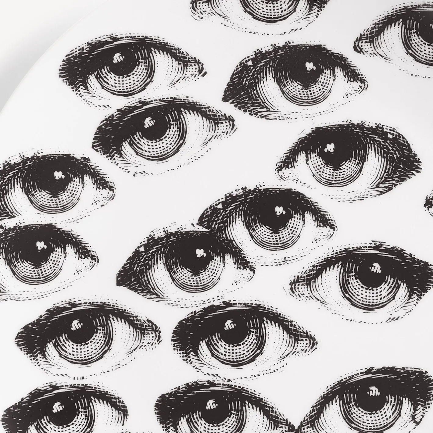 Fornasetti Ripetizione^Piatto Da Muro Tema E Variazioni N.168 Bianco Nero
