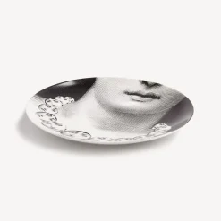 Fornasetti Ripetizione^Piatto Da Muro Tema E Variazioni N.107 Bianco Nero