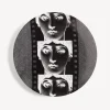 Fornasetti Ripetizione^Piatto Da Muro Tema E Variazioni N.272 Bianco Nero