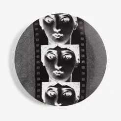 Fornasetti Ripetizione^Piatto Da Muro Tema E Variazioni N.272 Bianco Nero