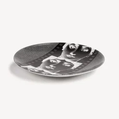 Fornasetti Ripetizione^Piatto Da Muro Tema E Variazioni N.272 Bianco Nero