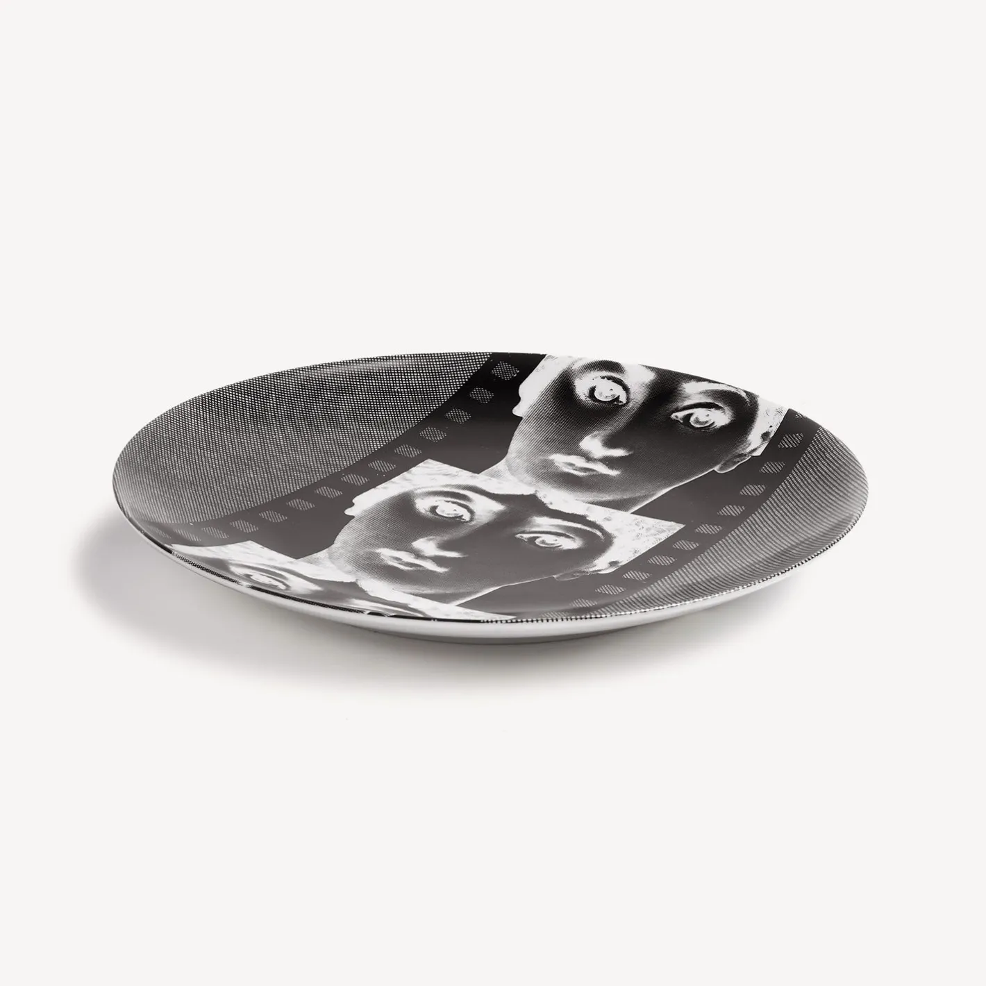 Fornasetti Ripetizione^Piatto Da Muro Tema E Variazioni N.272 Bianco Nero