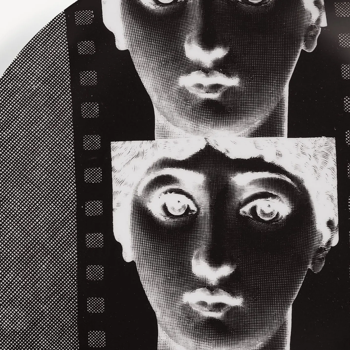 Fornasetti Ripetizione^Piatto Da Muro Tema E Variazioni N.272 Bianco Nero