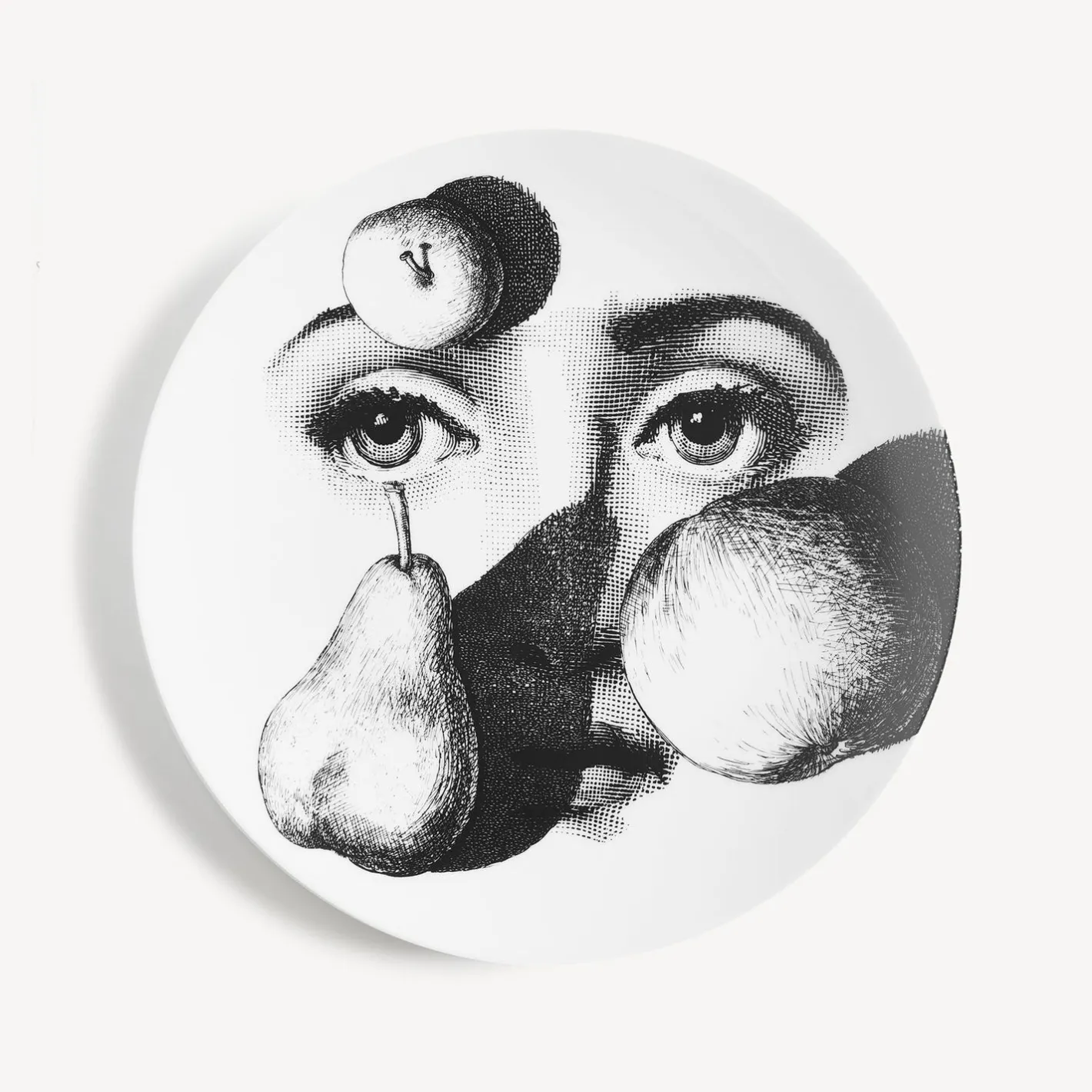 Fornasetti Frutta^Piatto Da Muro Tema E Variazioni N.218 Bianco Nero