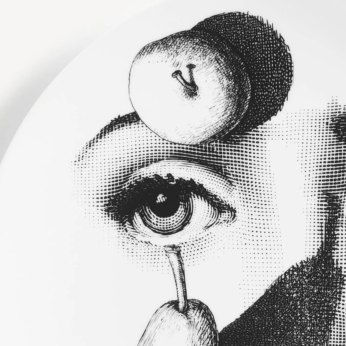 Fornasetti Frutta^Piatto Da Muro Tema E Variazioni N.218 Bianco Nero