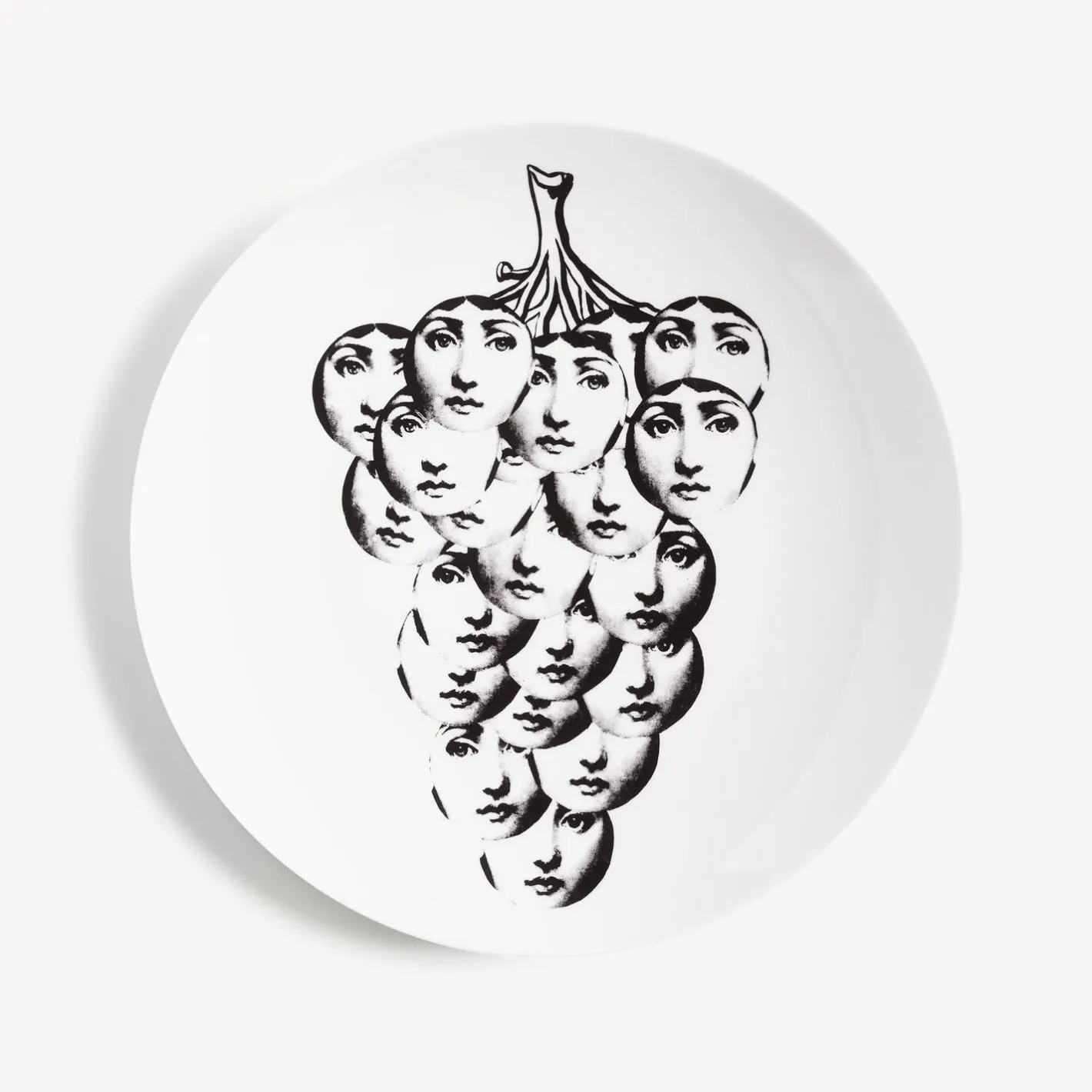 Fornasetti Frutta^Piatto Da Muro Tema E Variazioni N. 53 Bianco Nero