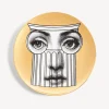 Fornasetti Antichita^Piatto Da Muro Tema E Variazioni N.278 Bianco/Nero/Oro
