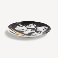 Fornasetti Frutta^Piatto Da Muro Tema E Variazioni N.104 Bianco/Nero/Oro
