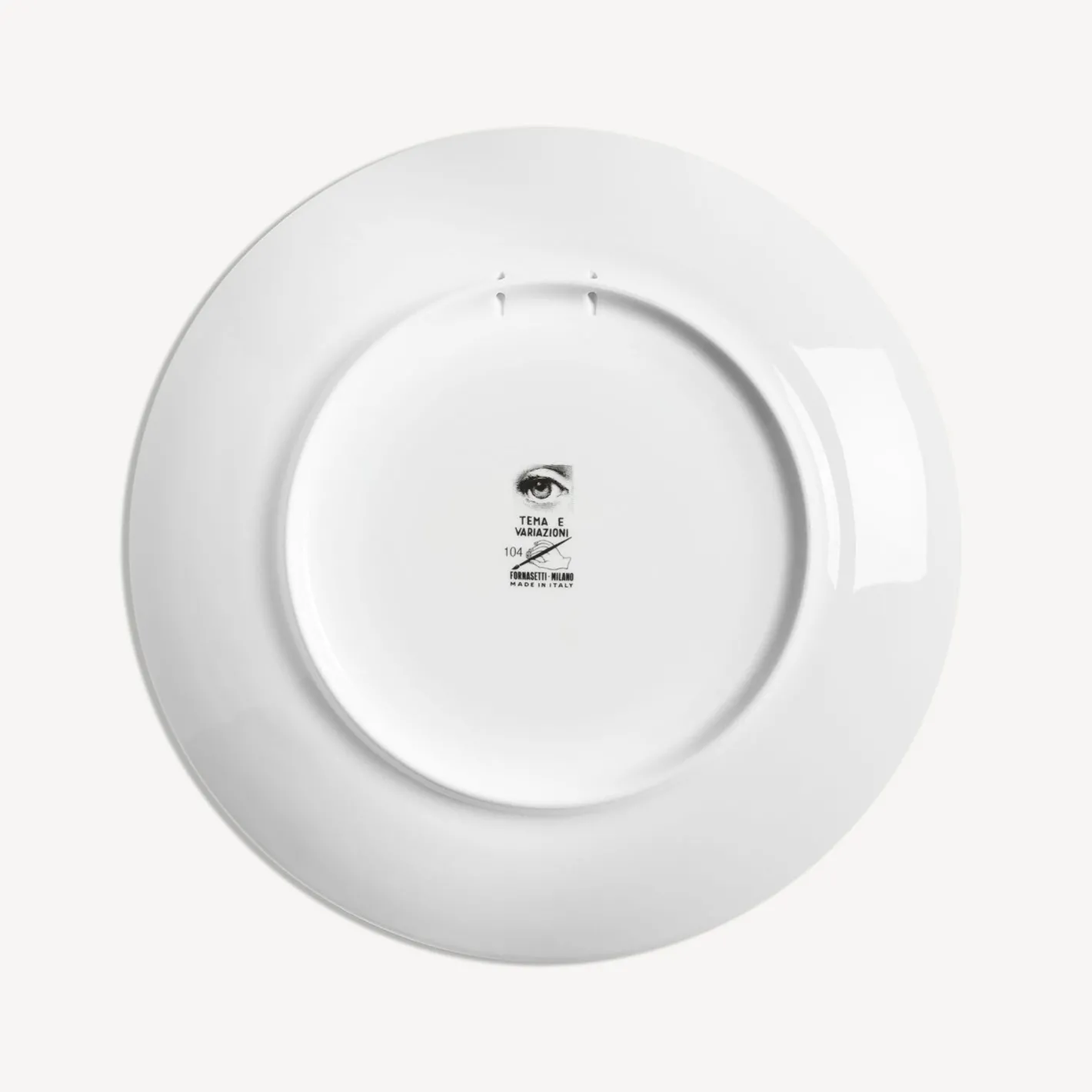 Fornasetti Frutta^Piatto Da Muro Tema E Variazioni N.104 Bianco/Nero/Oro