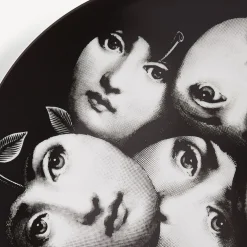 Fornasetti Frutta^Piatto Da Muro Tema E Variazioni N.104 Bianco/Nero/Oro