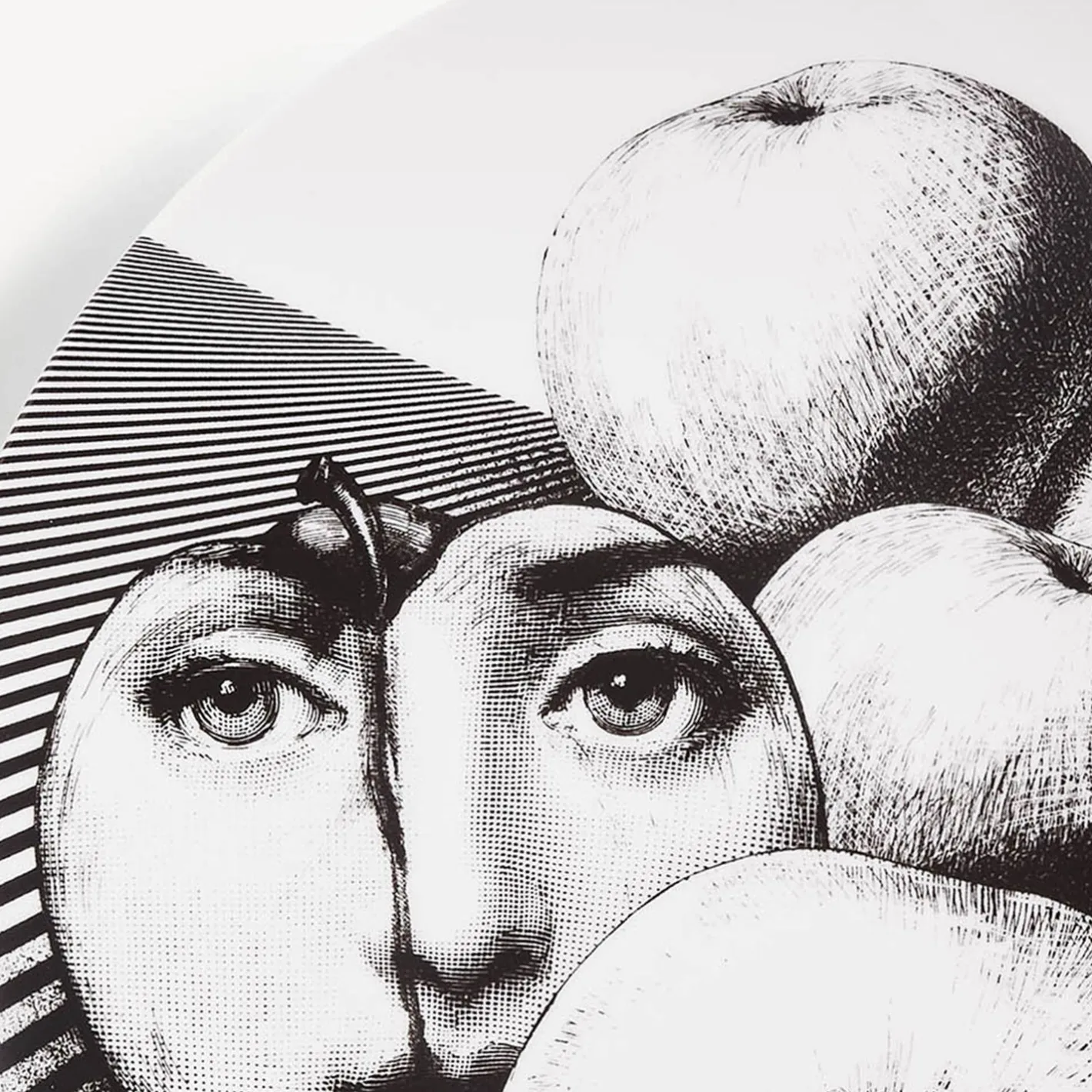 Fornasetti Frutta^Piatto Da Muro Tema E Variazioni N.390 Bianco Nero