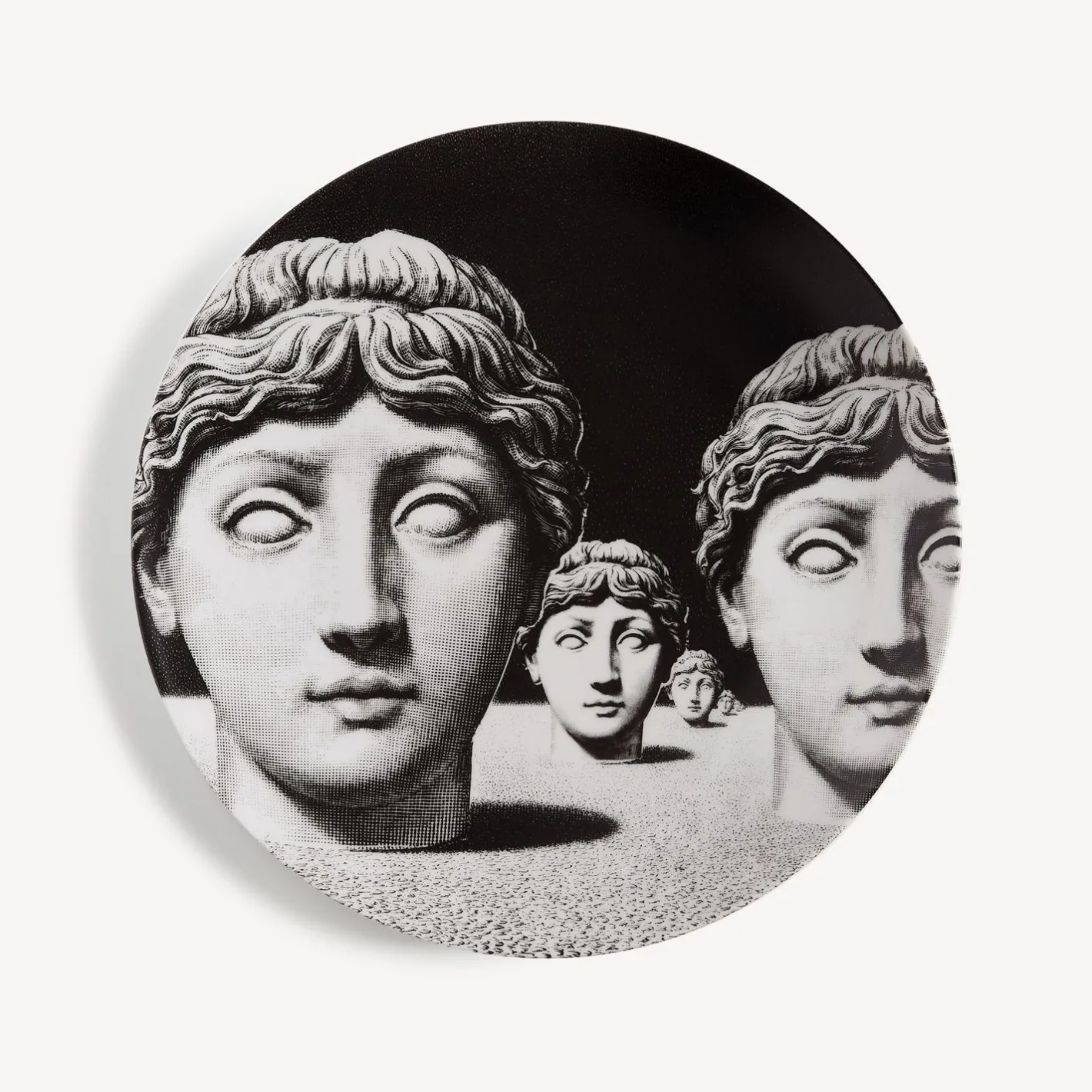 Fornasetti Antichita^Piatto Da Muro Tema E Variazioni N.205 Bianco Nero