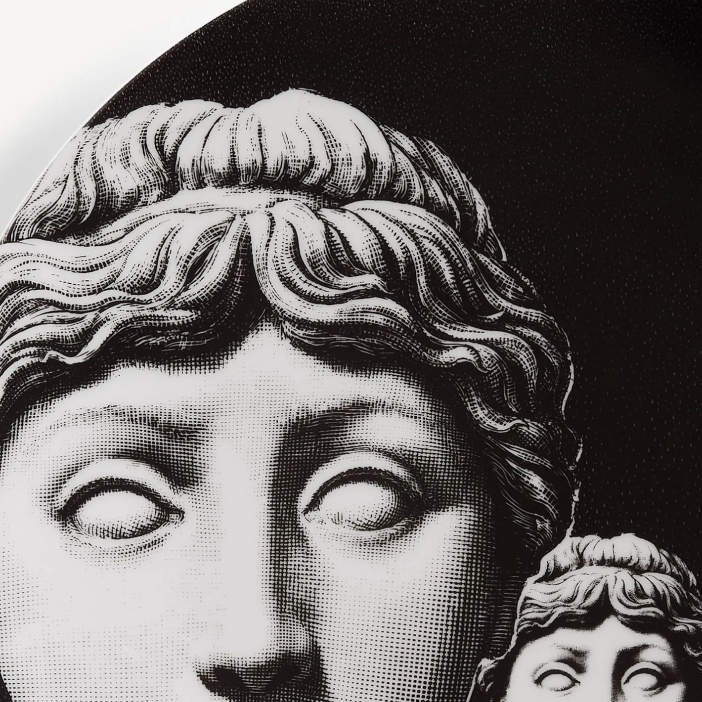 Fornasetti Antichita^Piatto Da Muro Tema E Variazioni N.205 Bianco Nero