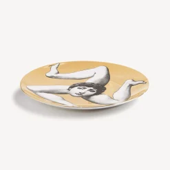 Fornasetti Antichita^Piatto Da Muro Tema E Variazioni N.186 Bianco/Nero/Oro