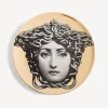 Fornasetti Antichita^Piatto Da Muro Tema E Variazioni N.217 Bianco/Nero/Oro