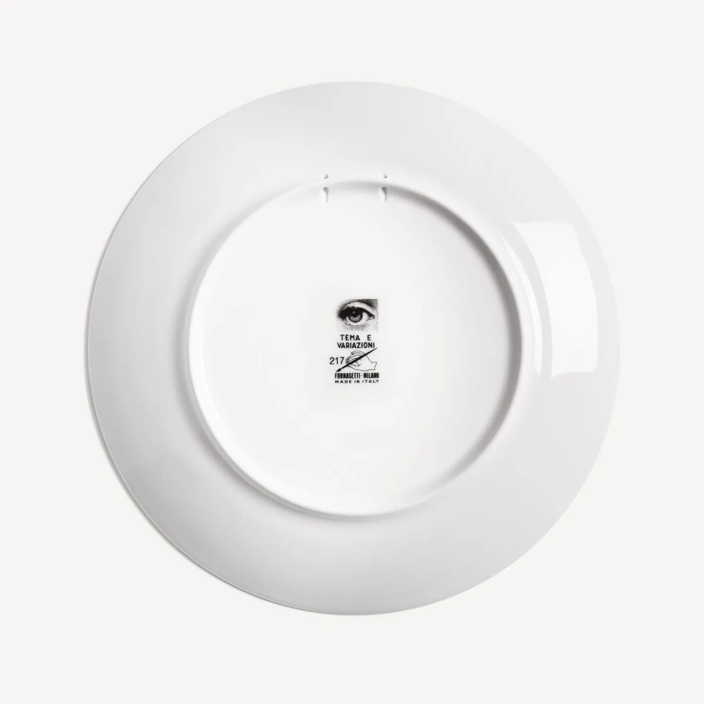 Fornasetti Antichita^Piatto Da Muro Tema E Variazioni N.217 Bianco/Nero/Oro