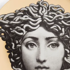 Fornasetti Antichita^Piatto Da Muro Tema E Variazioni N.217 Bianco/Nero/Oro