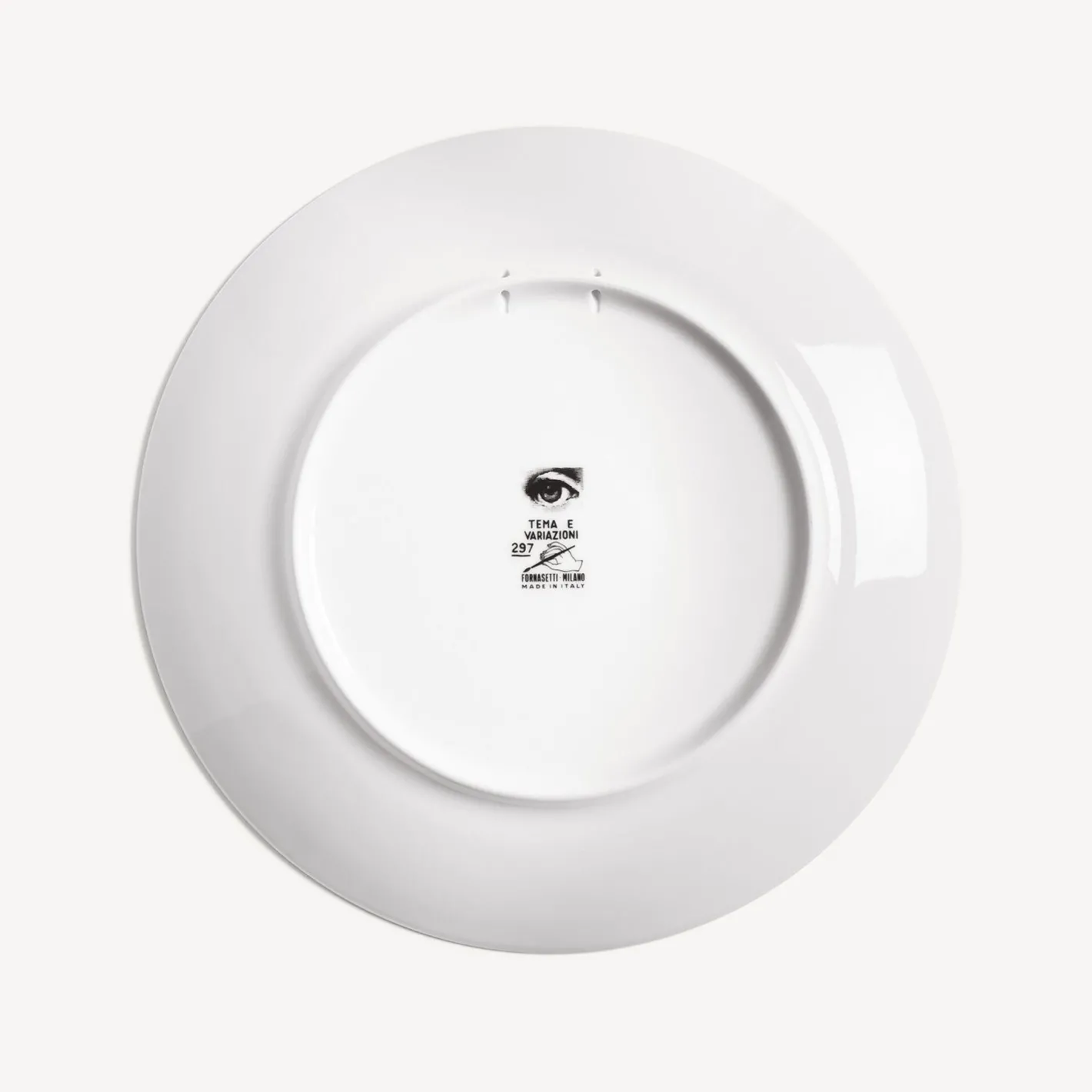 Fornasetti Surrealismo^Piatto Da Muro Tema E Variazioni N.297 Bianco/Nero/Oro