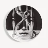 Fornasetti Surrealismo^Piatto Da Muro Tema E Variazioni N.184 Bianco Nero