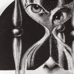 Fornasetti Surrealismo^Piatto Da Muro Tema E Variazioni N.184 Bianco Nero