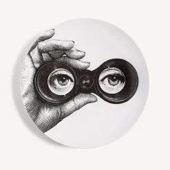 Fornasetti Surrealismo^Piatto Da Muro Tema E Variazioni N.371 Bianco Nero