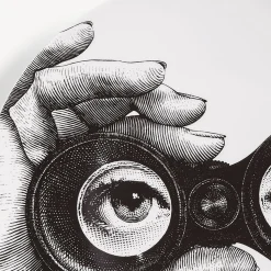 Fornasetti Surrealismo^Piatto Da Muro Tema E Variazioni N.371 Bianco Nero