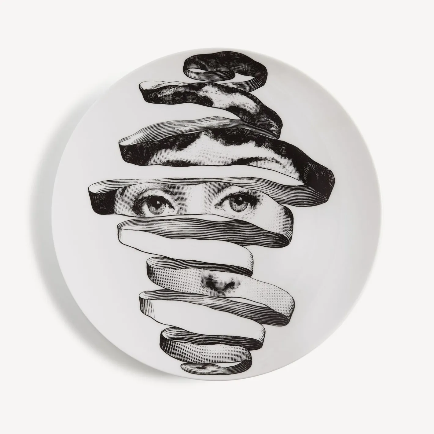 Fornasetti Surrealismo^Piatto Da Muro Tema E Variazioni N.297 Bianco Nero