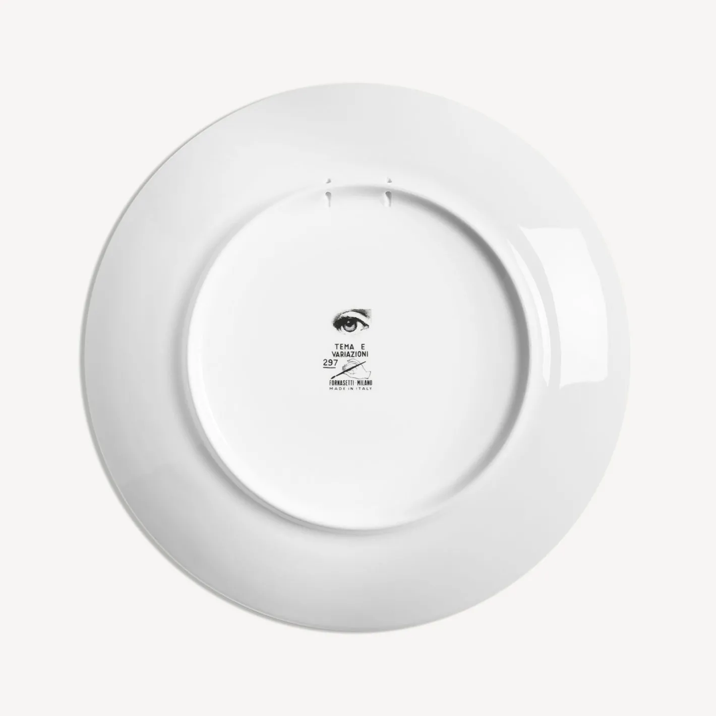 Fornasetti Surrealismo^Piatto Da Muro Tema E Variazioni N.297 Bianco Nero