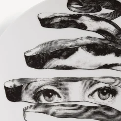 Fornasetti Surrealismo^Piatto Da Muro Tema E Variazioni N.297 Bianco Nero