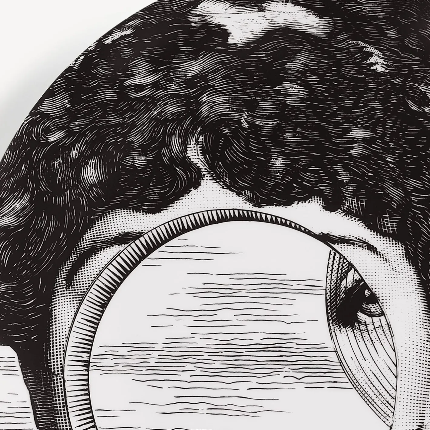 Fornasetti Surrealismo^Piatto Da Muro Tema E Variazioni N.279 Bianco Nero