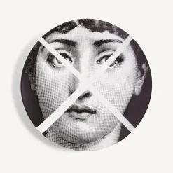 Fornasetti Frammento^Piatto Da Muro Tema E Variazioni N.30 Bianco Nero