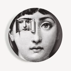 Fornasetti Surrealismo^Piatto Da Muro Tema E Variazioni N.116 Bianco Nero