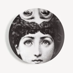 Fornasetti Surrealismo^Piatto Da Muro Tema E Variazioni N.285 Bianco Nero