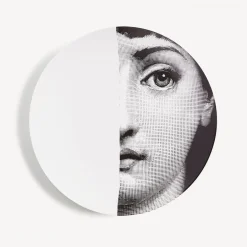 Fornasetti Frammento^Piatto Da Muro Tema E Variazioni N.31 Bianco Nero