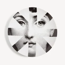 Fornasetti Frammento^Piatto Da Muro Tema E Variazioni N.48 Bianco Nero