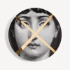 Fornasetti Frammento^Piatto Da Muro Tema E Variazioni N.30 Bianco/Nero/Oro