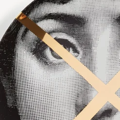 Fornasetti Frammento^Piatto Da Muro Tema E Variazioni N.30 Bianco/Nero/Oro