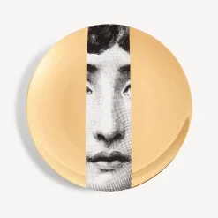 Fornasetti Frammento^Piatto Da Muro Tema E Variazioni N.33 Bianco/Nero/Oro