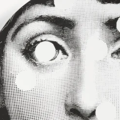 Fornasetti Frammento^Piatto Da Muro Tema E Variazioni N.27 Bianco Nero