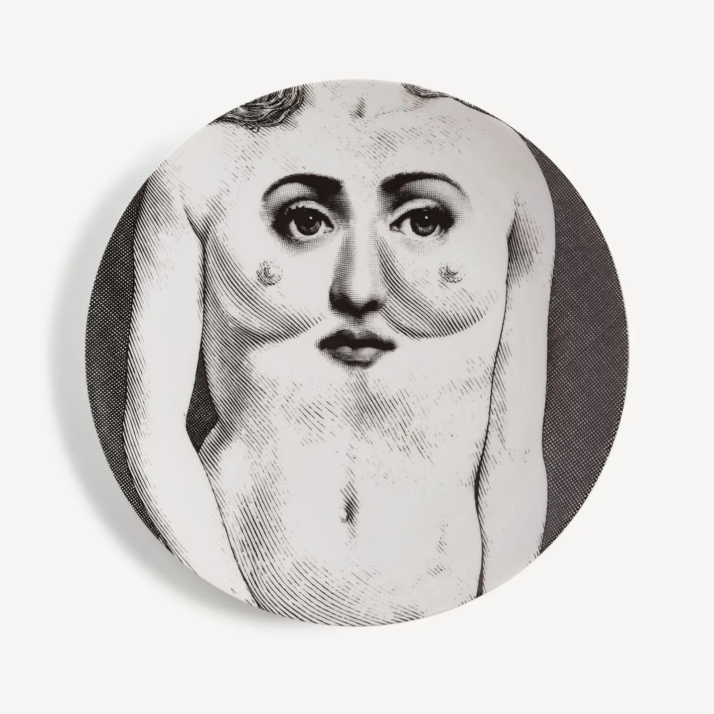 Fornasetti Disegni Anatomici^Piatto Da Muro Tema E Variazioni N.301 Bianco Nero